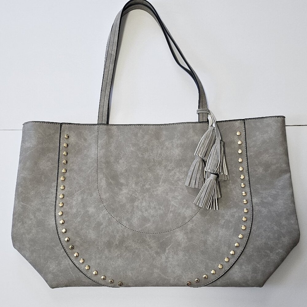 Large Gray Shoulder Bag